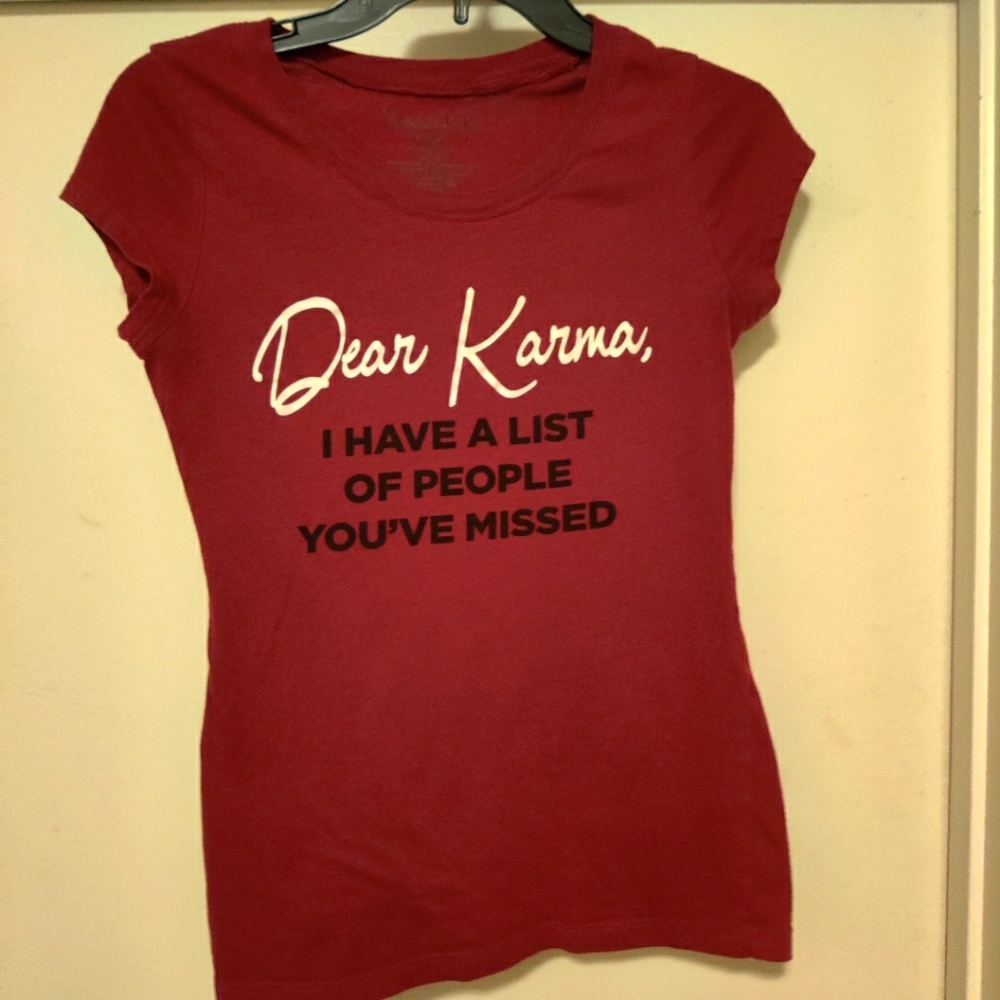 Medium Red Wine/Burgundy Size T-shirt